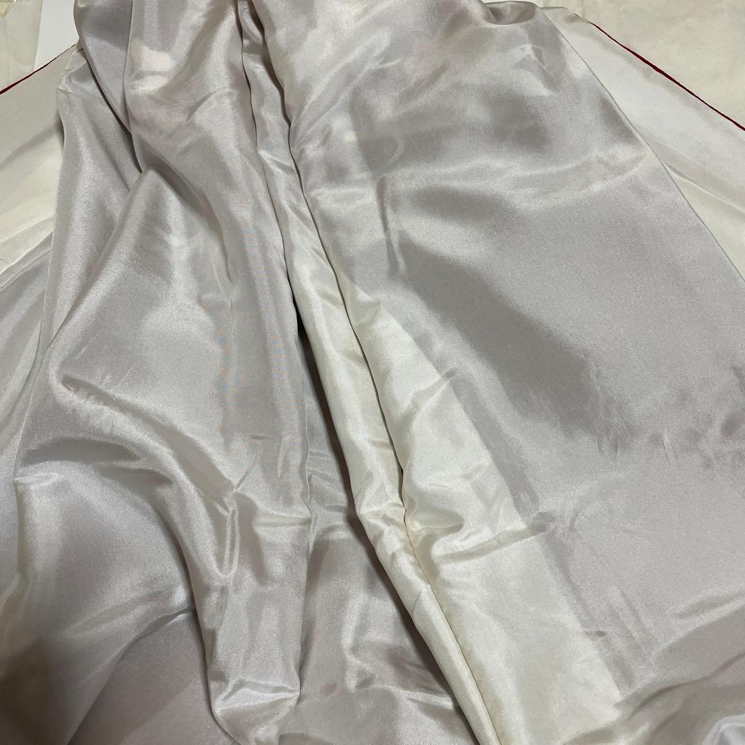 送料値下げ期間↓振袖 赤 花柄 長襦袢　帯付き