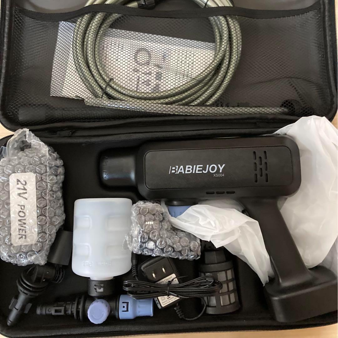 高圧洗浄機 コードレス 6in1 多機能 マルチノズル 軽量 ケース付き 掃除機