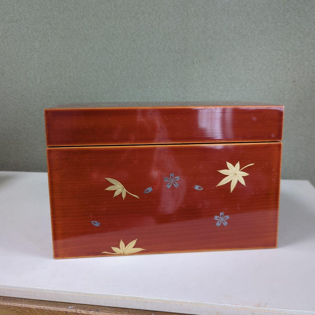 茶箱 春慶塗 桜と紅葉 セット 一式 茶道具 茶道 お点前 紙箱 いろいろ