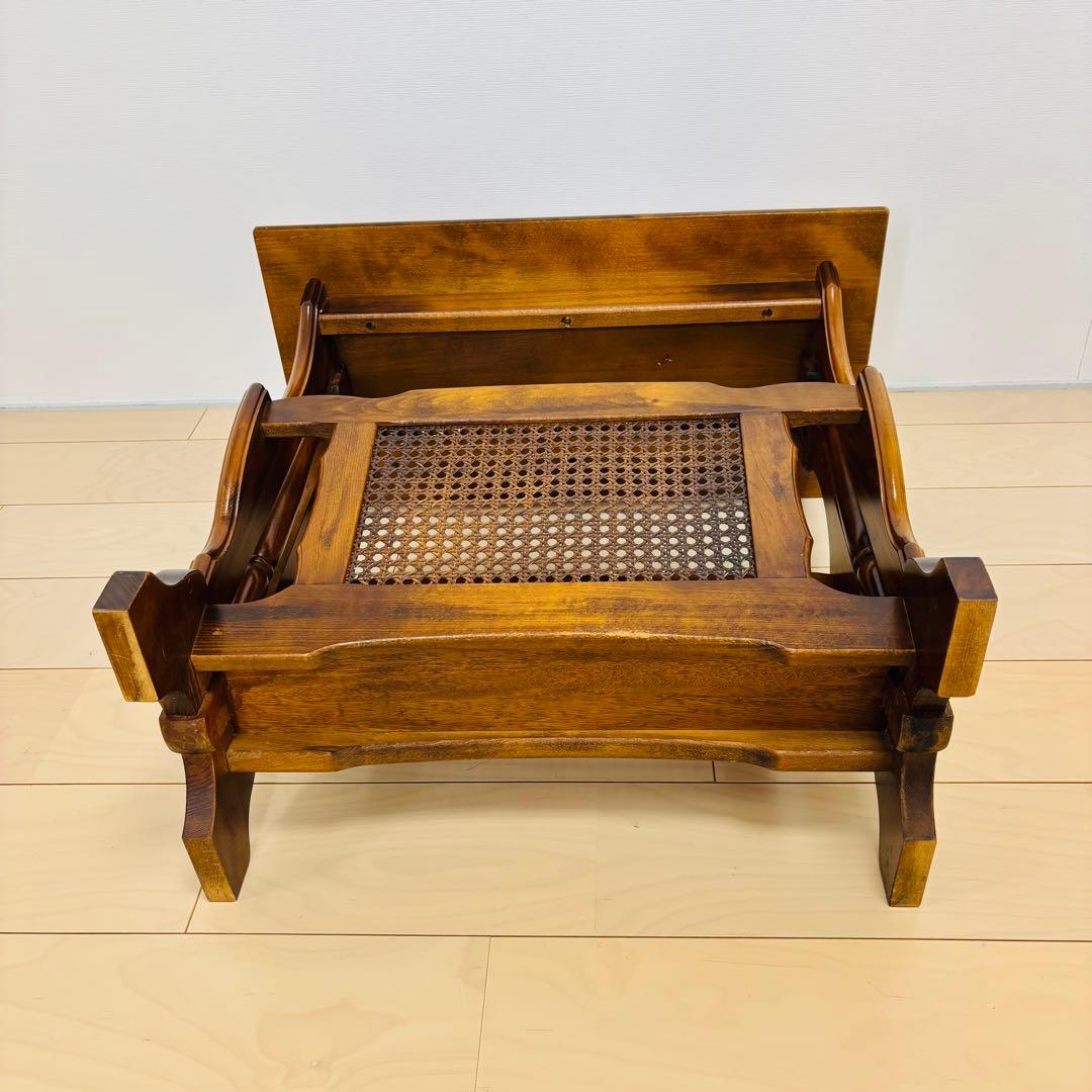 【希少品】カリモクkarimoku コロニアル サイドテーブル マガジンラック付