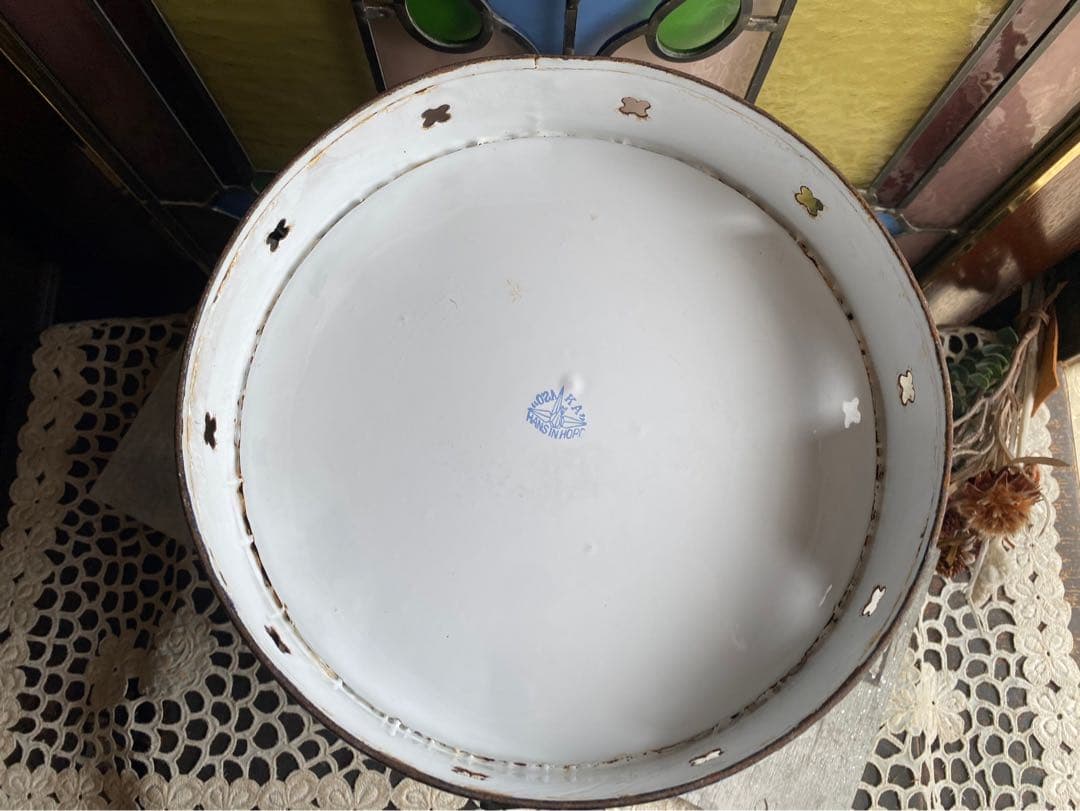 ホーロー ジャグ 缶 ガーデン インテリア アンティーク ビンテージ 昭和レトロ