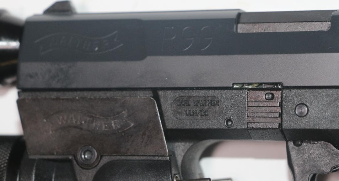 マルゼン製ABS樹脂ガスガン ワルサーＰ９９固定スライド　JASG合法品　良品