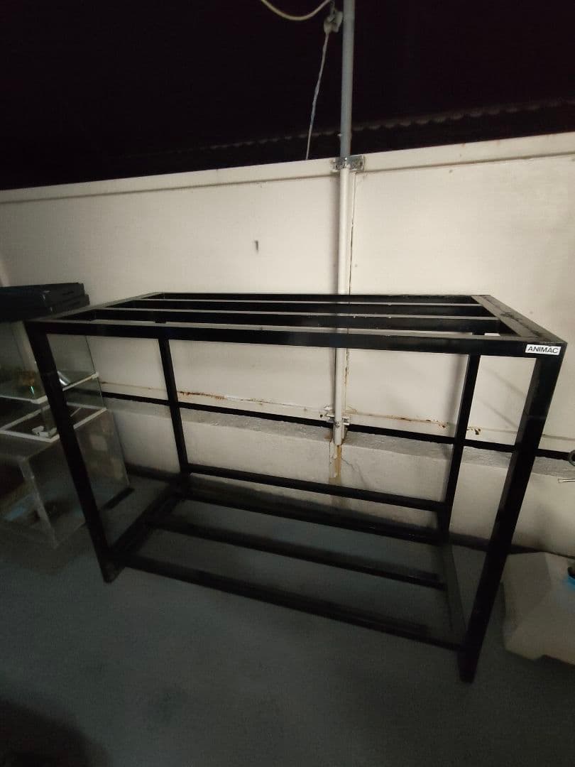 ANIMAC鉄製水槽台120cm　2段水槽台　アクリル水槽ろ過装置アクアリウム