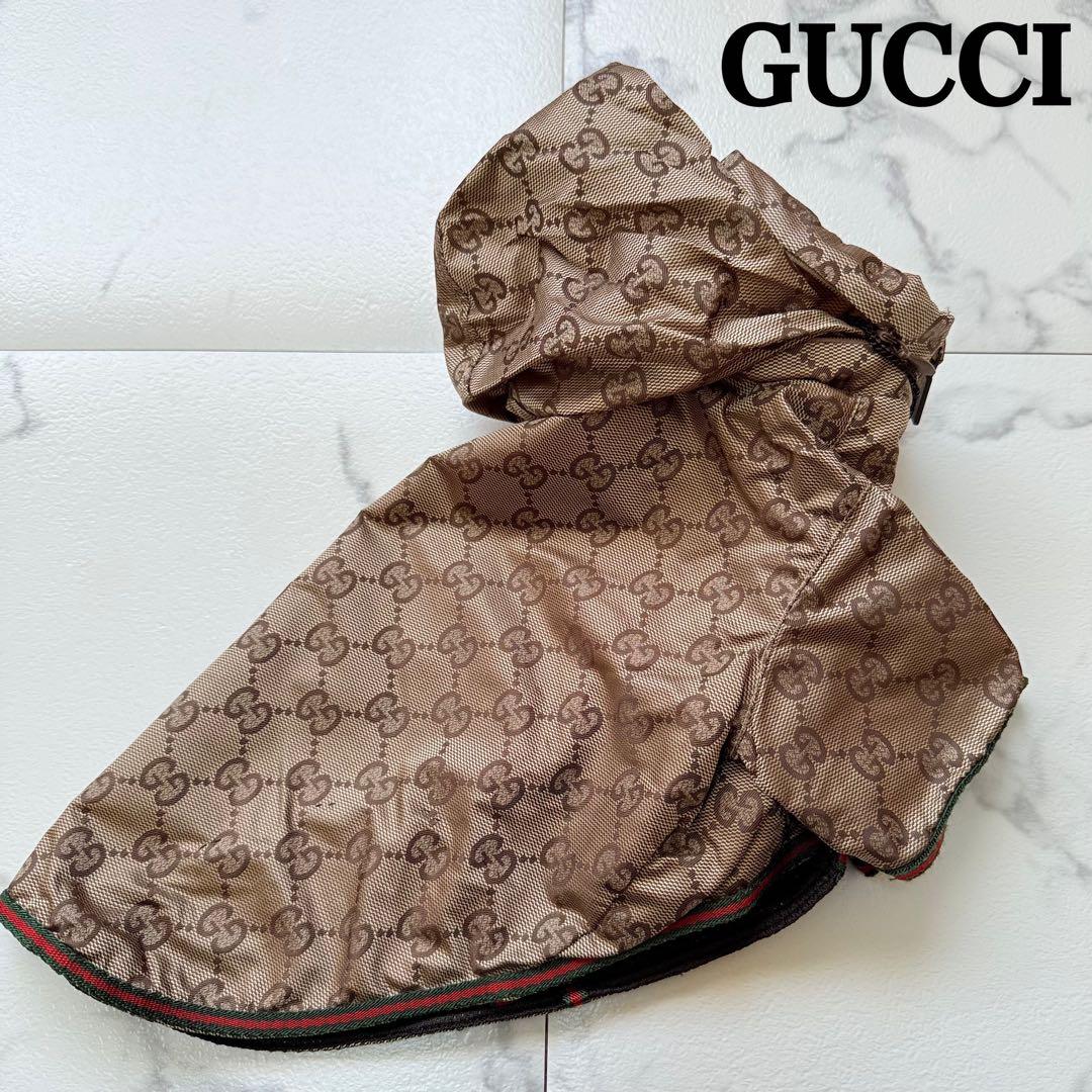 グッチ GG モノグラム ドッグウェア 犬服 小型犬　ナイロン コート