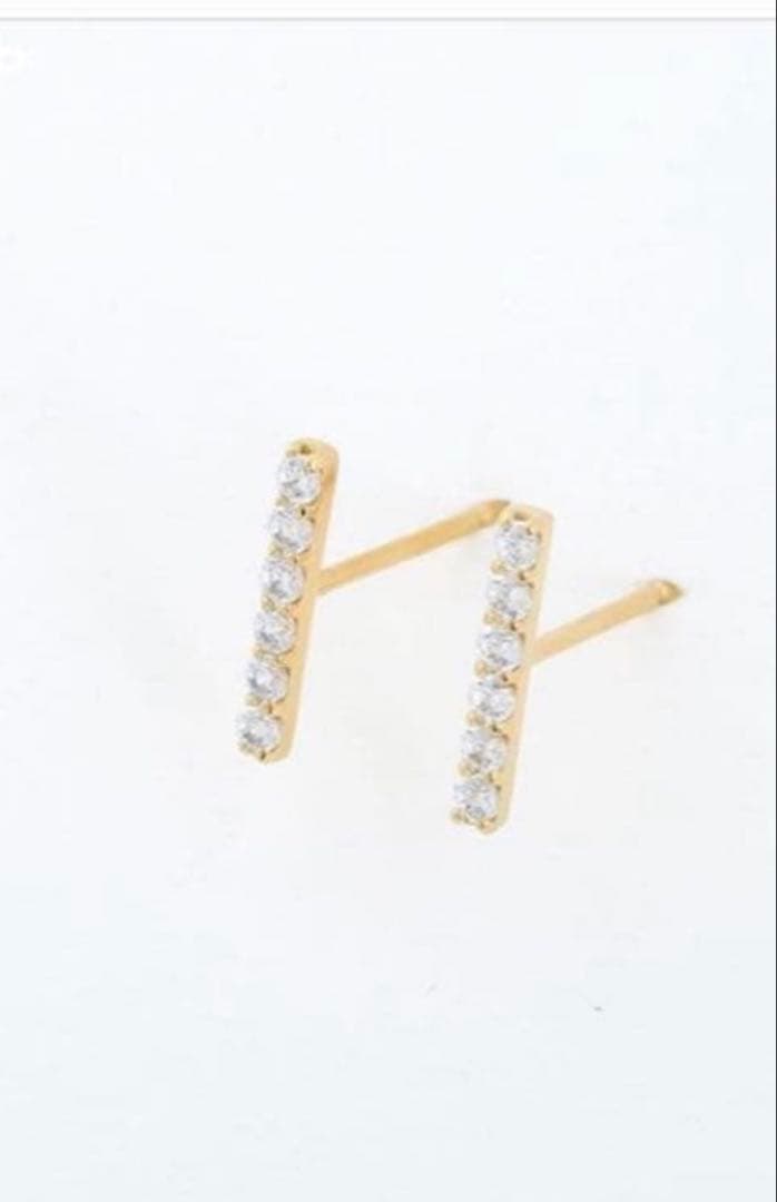 Jouete ジルコニア×バー ピアス