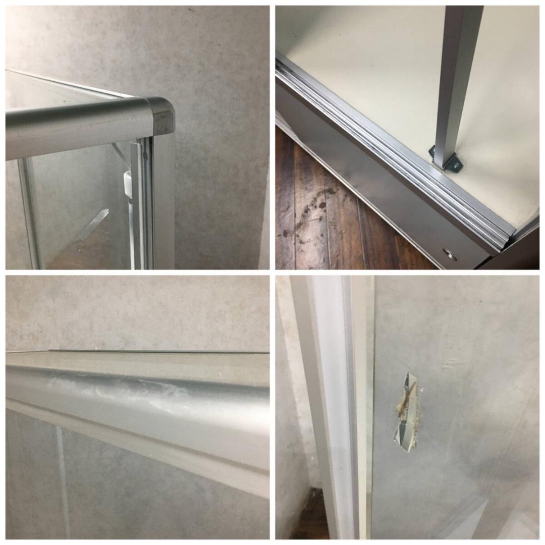 業務用 ガラスショーケース 照明付 W120×D45×H183cm ショーケース