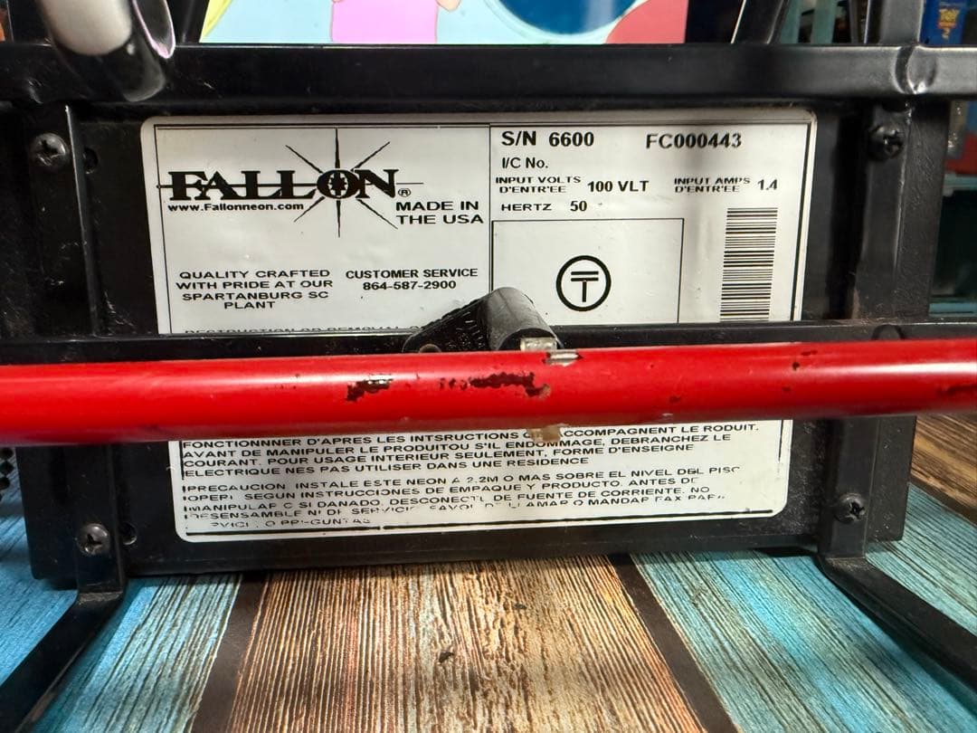 Made in USA zima ネオン菅 serial number