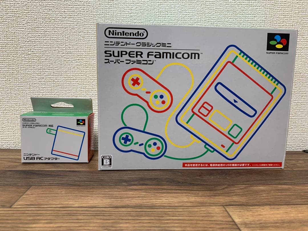ニンテンドークラシックミニ スーパーファミコン　充電アダプター込み