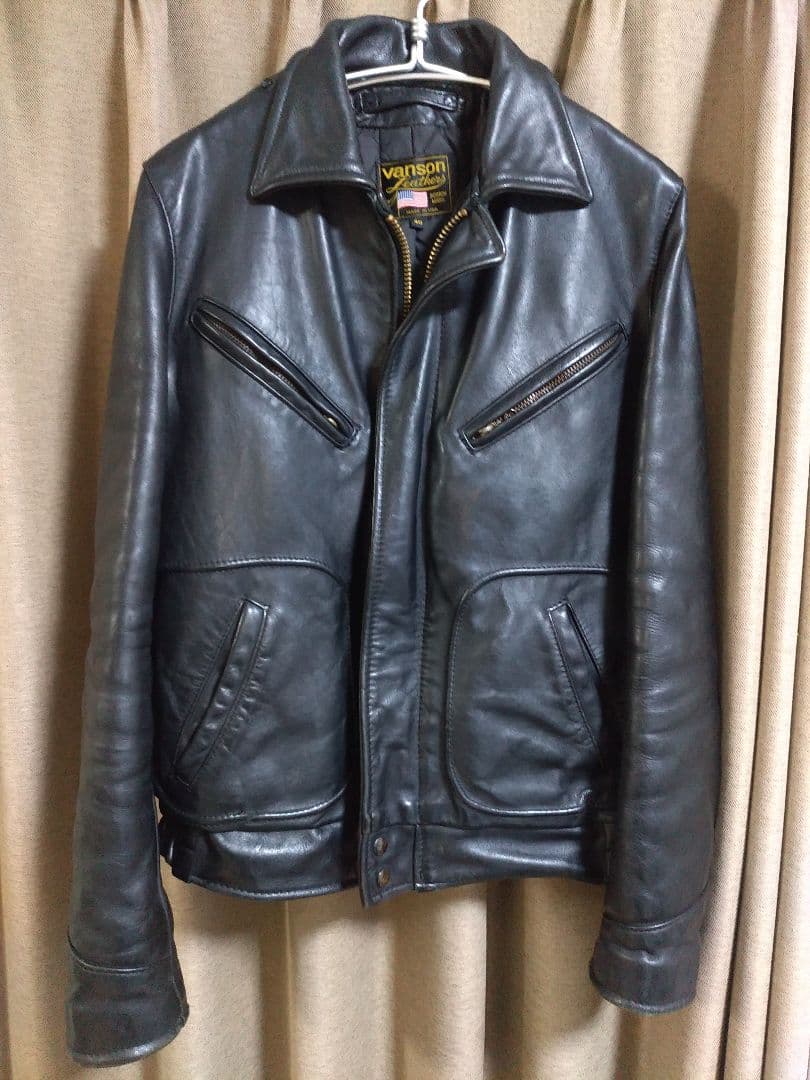 ペ*ソ様 バンソン VANSON ライダース 40　 タロンジップ　ヴィンテージ