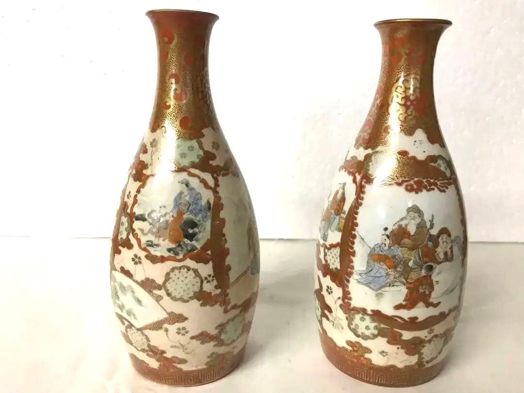 九谷焼人物模様徳利