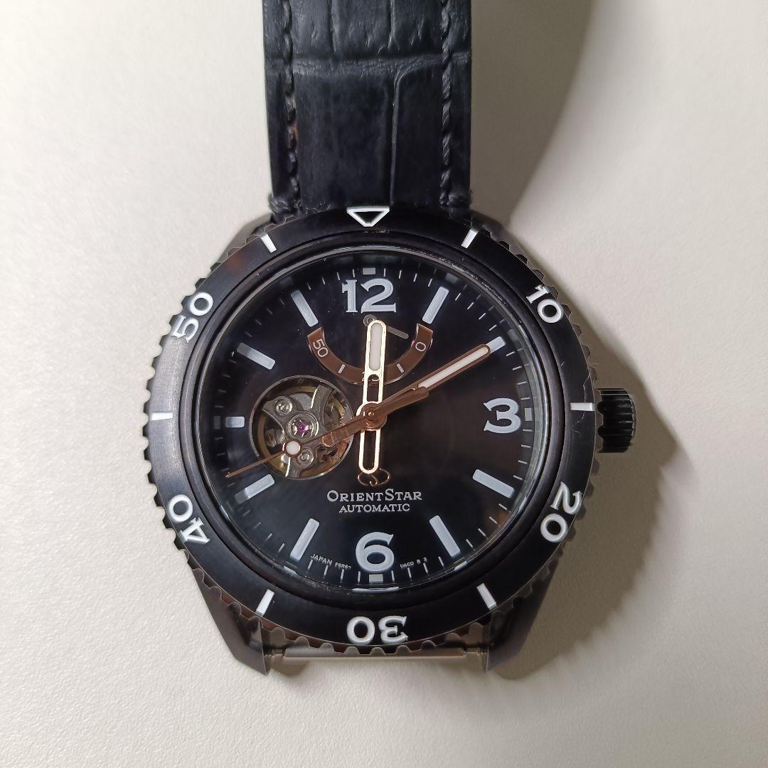 w*o様 ORIENT STAR 自動巻き ブラック腕時計