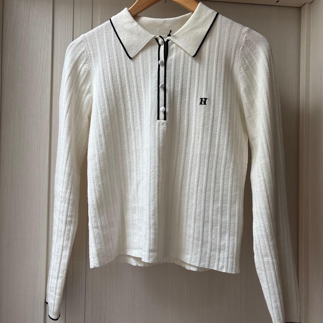 herlipto ハーリップトゥ Pique Polo Knit Top