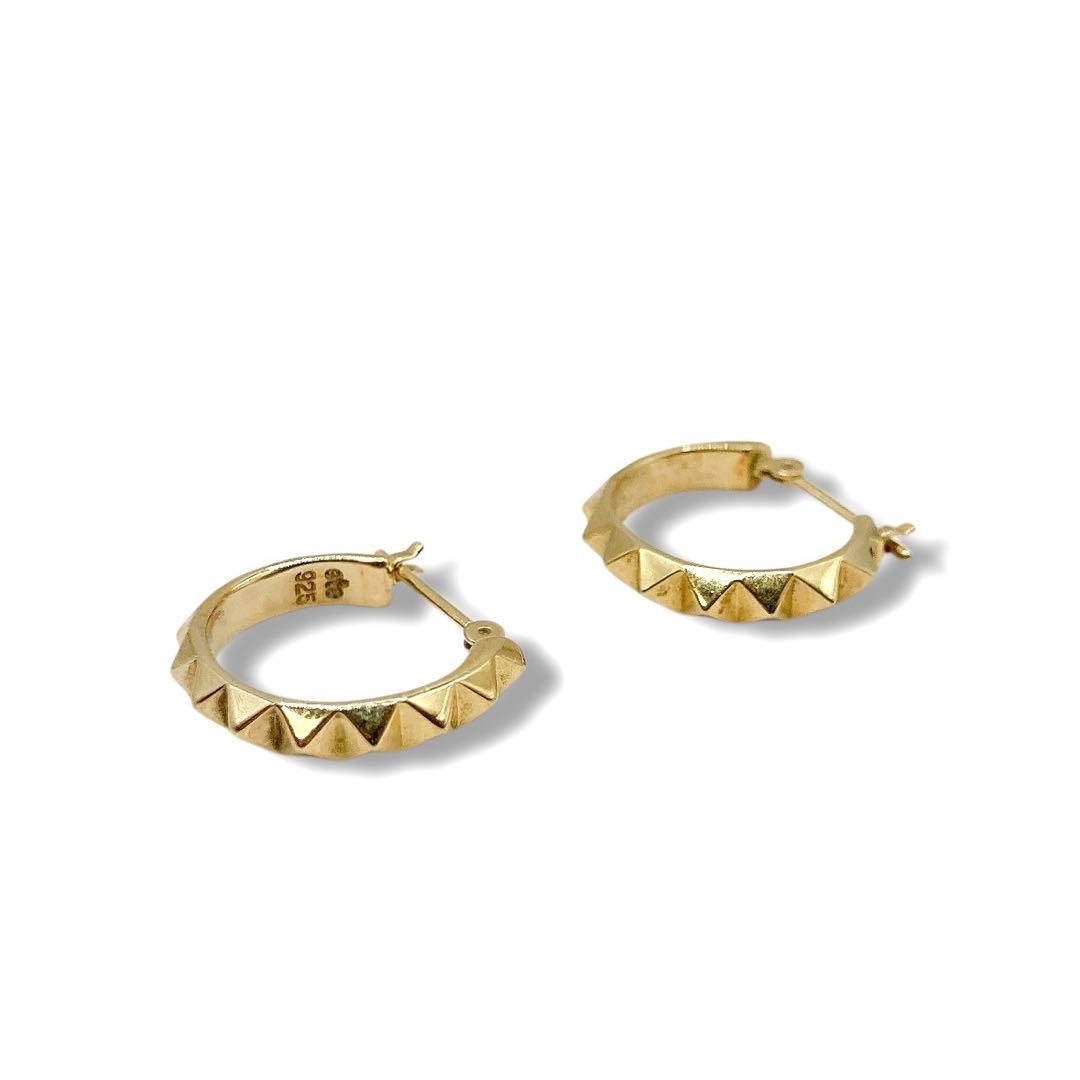 美品✨ete エテ　ピアス　K18 925 ゴールド　フープ　両耳セット