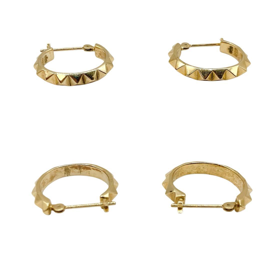 美品✨ete エテ　ピアス　K18 925 ゴールド　フープ　両耳セット