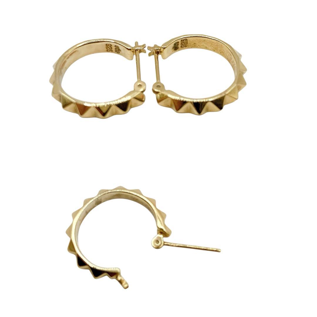 美品✨ete エテ　ピアス　K18 925 ゴールド　フープ　両耳セット