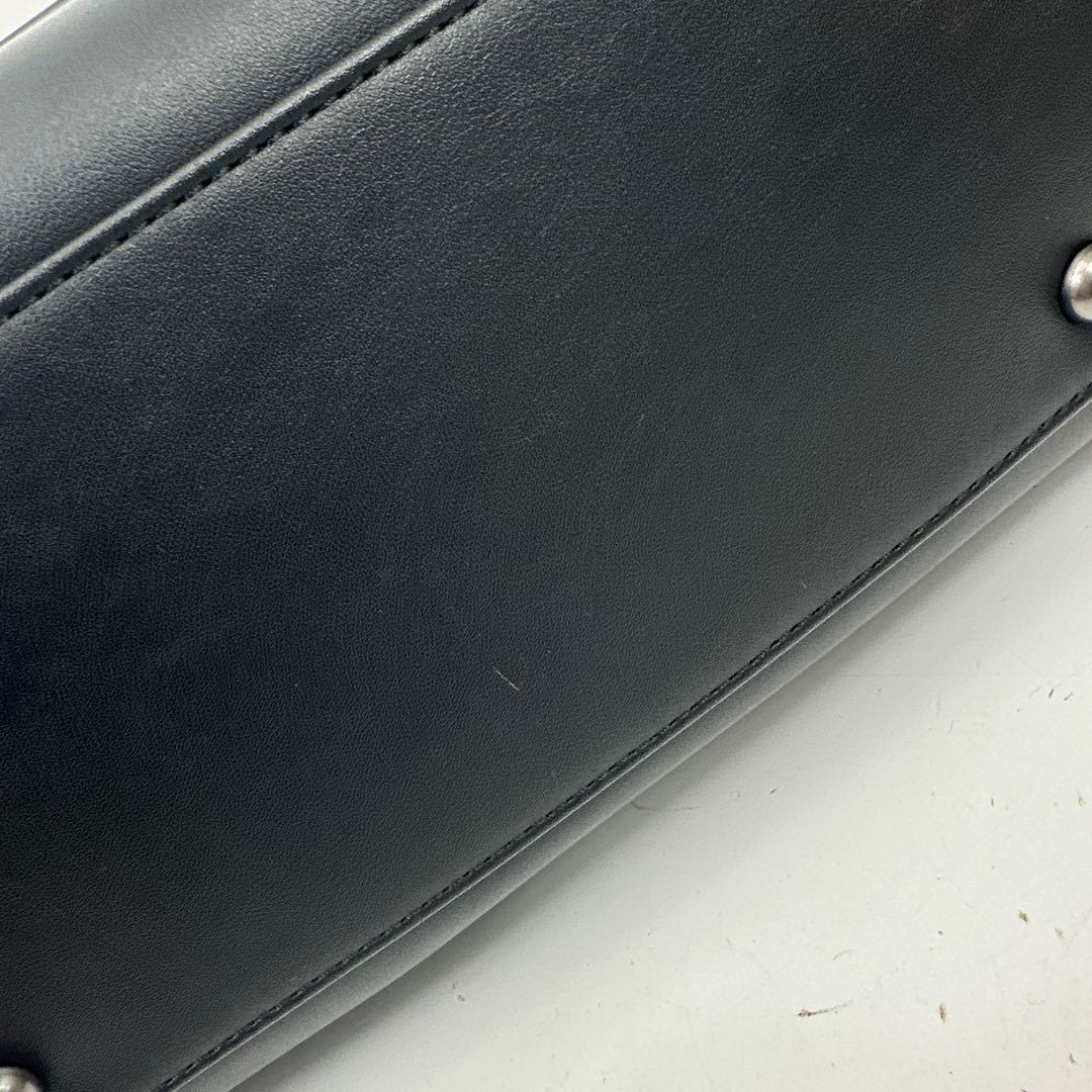 ディーゼル　MERI 2way ミニボストンバッグ　1DR ロゴエンボス　黒