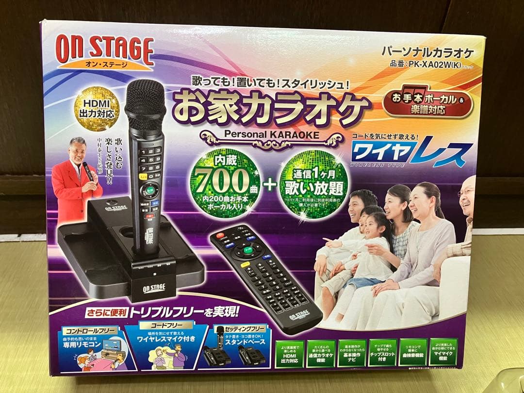 ON STAGE ワイヤレスカラオケ PK-XA02W