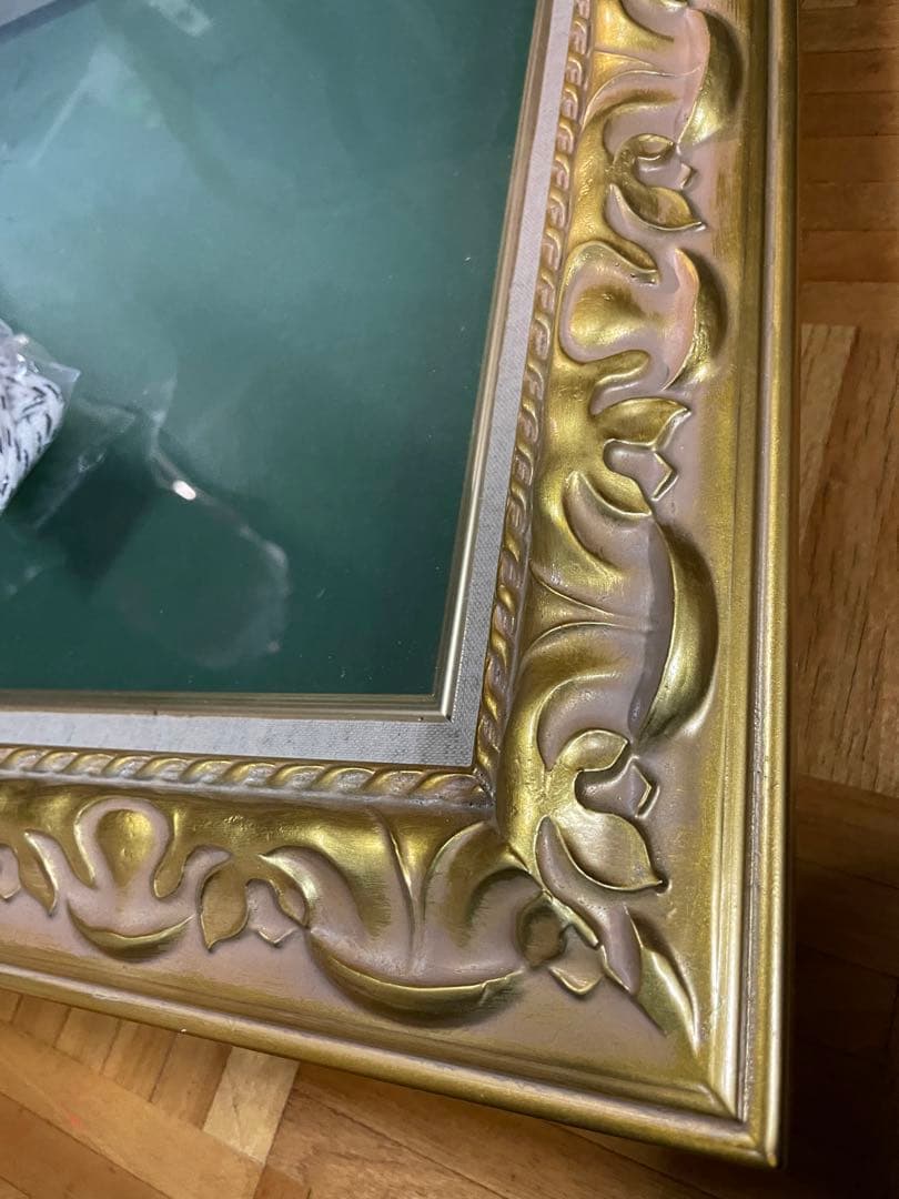 金色と銀色の装飾額縁 欧米風額　ゴールドバロック調　高級額縁　水彩画　油絵