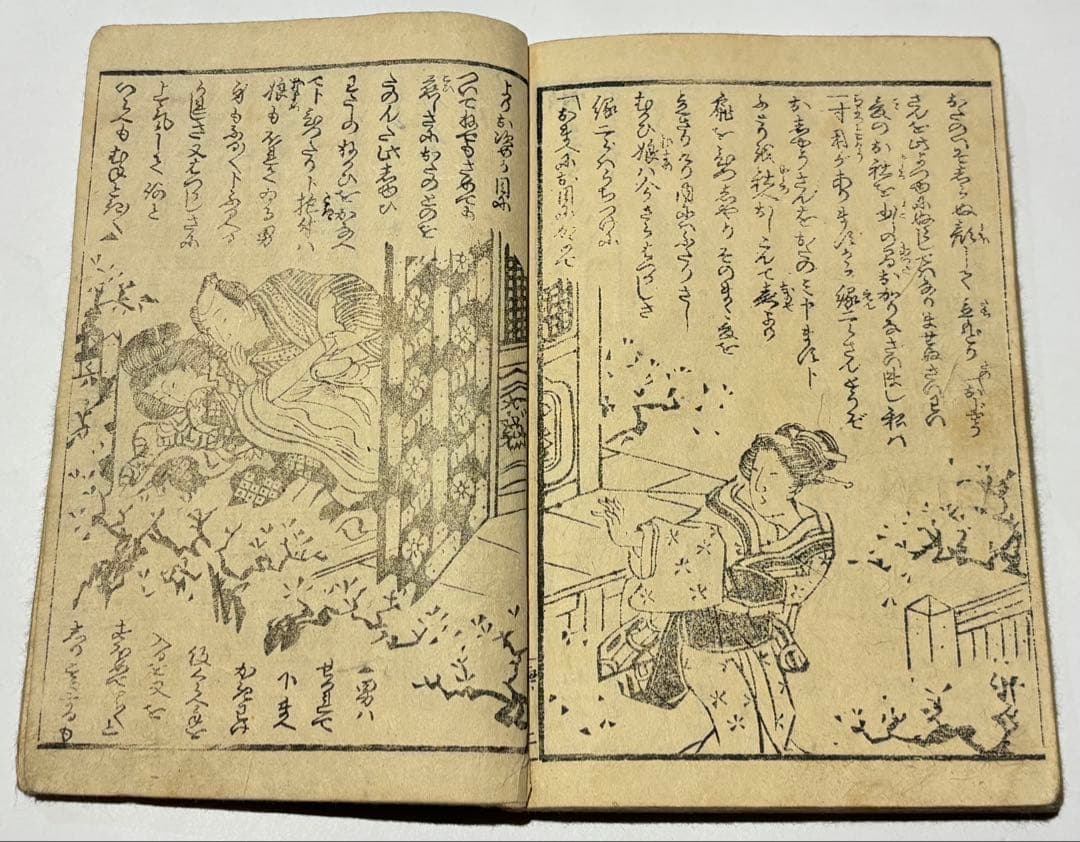 「色競花の雫」恋川笑山 明治期刊 彩色木版画 1冊|艶本 春画 浮世絵 和本