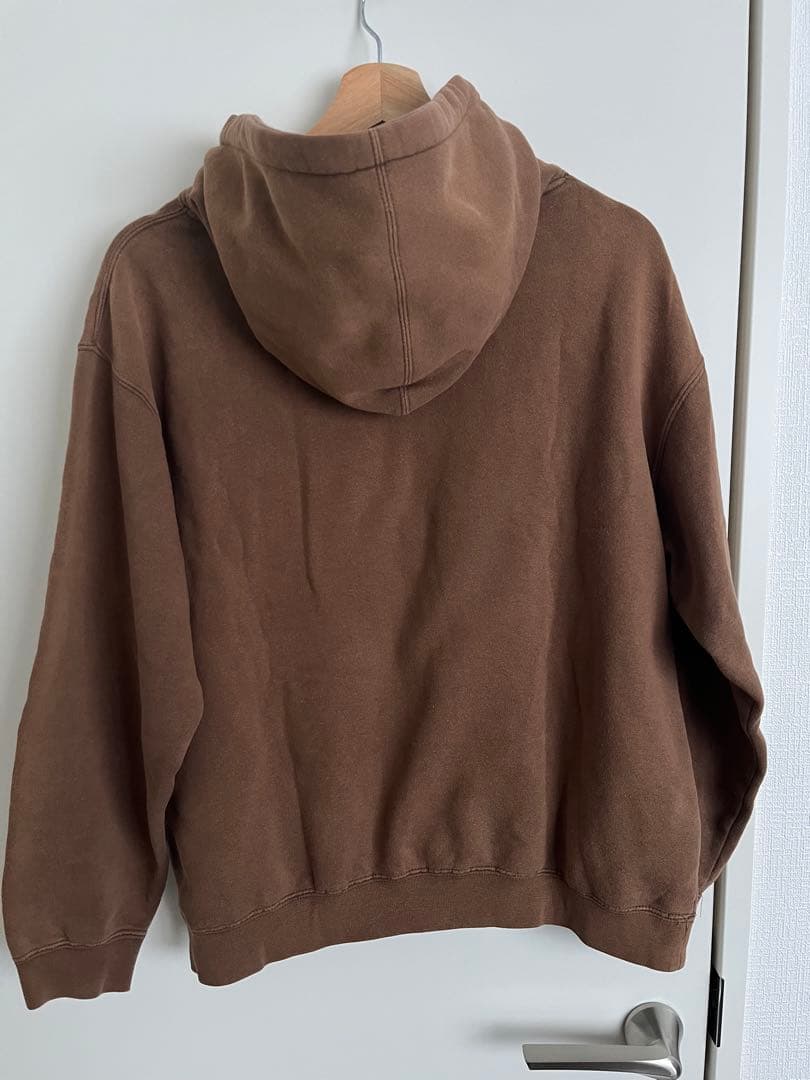 Stussy ブラウン パーカー M 90s 黒タグ