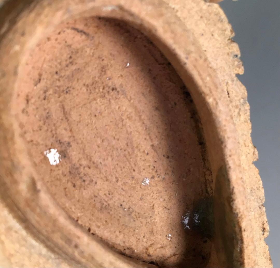 Ｒ６００　松笠香合　『出雲焼』『十一代　長岡空権造』『堀内宗完　兼中斎　箱書』