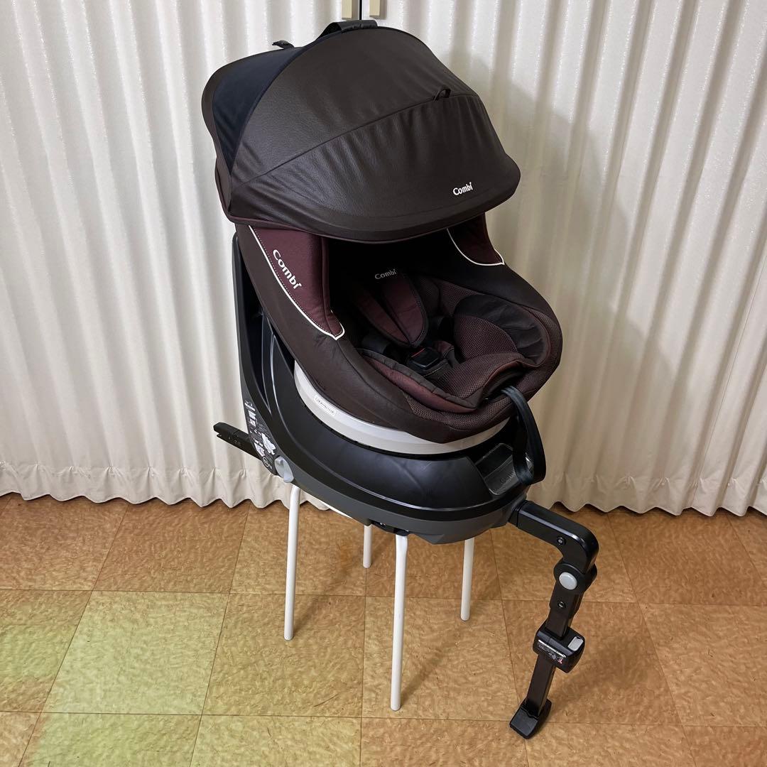 クリーニング済　☆綺麗☆　コンビ　新生児OK　ネルーム　ISOFIX　ブラウン