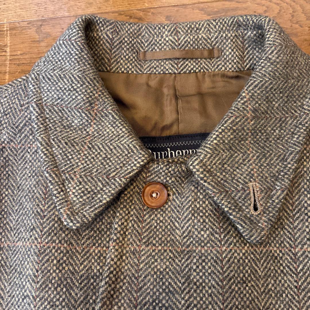 バーバリーロンドン ウール コート チェック柄 ヴィンテージ　Burberry