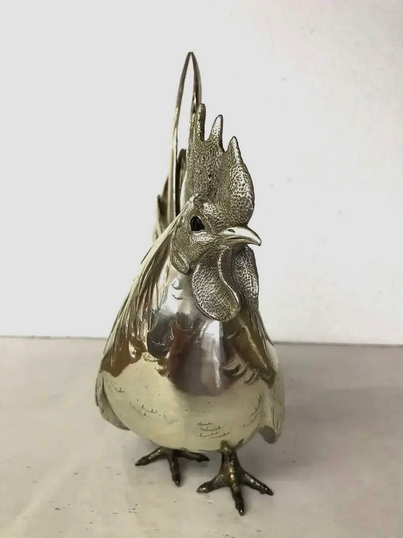 白銅製:夫婦鶏