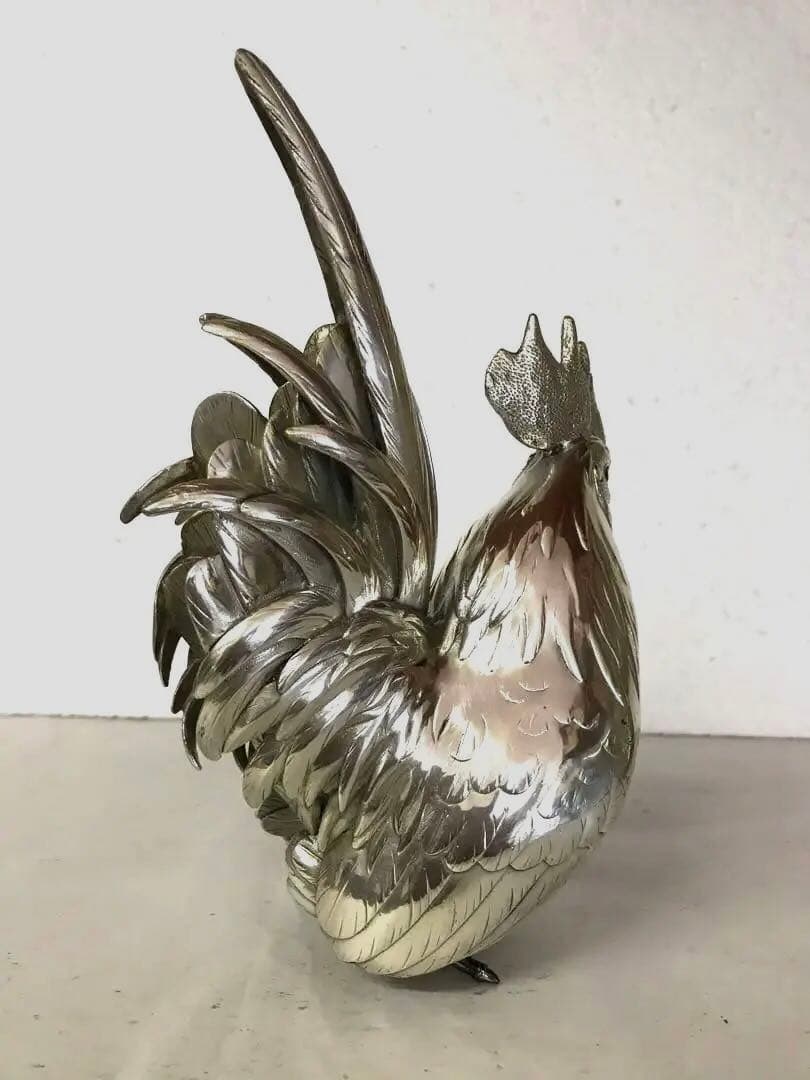 白銅製:夫婦鶏