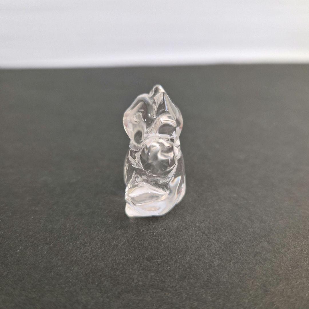 水晶　招き猫　大中小　３個セット