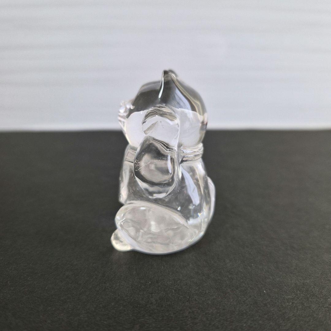水晶　招き猫　大中小　３個セット