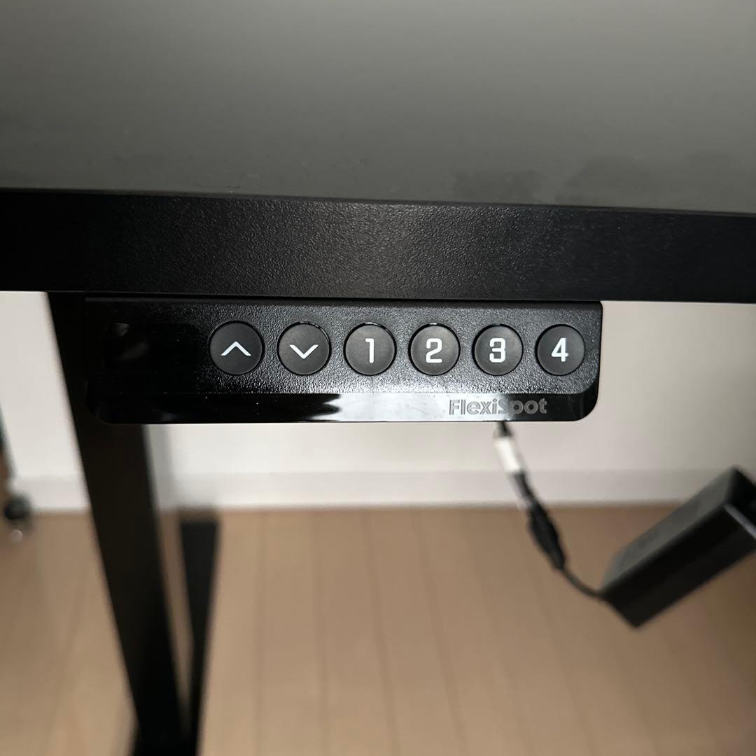 FLEXISPOT 電動式スタンディングデスク幅120×奥行60 電源ホルダー付