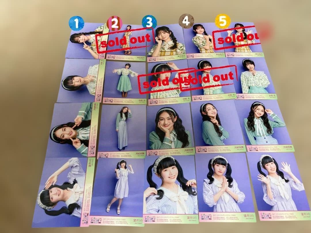 ナナニジ　22/7　ナナパレ衣装　ブロマイド　バラ売り