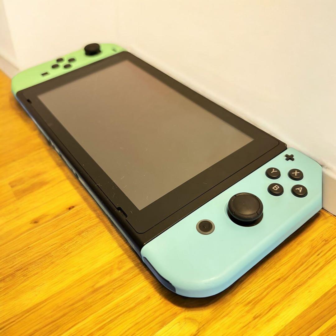 【超美品】あつ森デザイン Switch 本体 初期化済 ニンテンドースイッチ