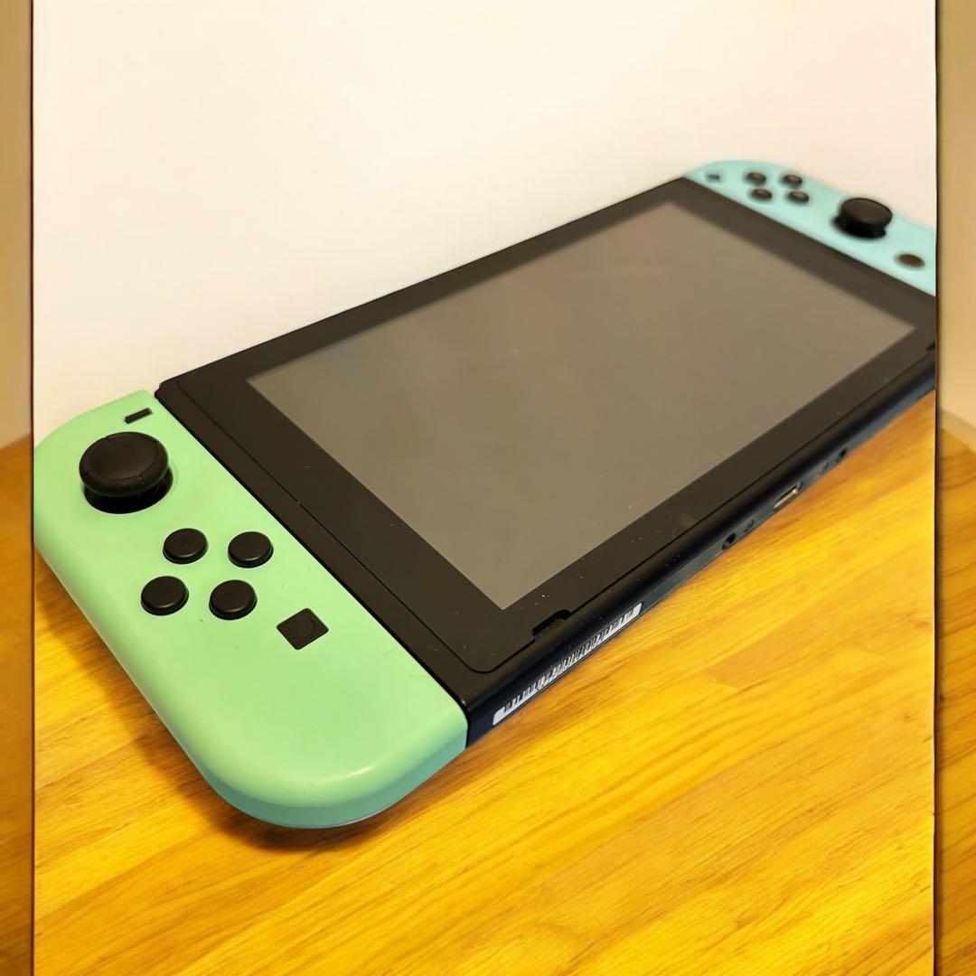 【超美品】あつ森デザイン Switch 本体 初期化済 ニンテンドースイッチ