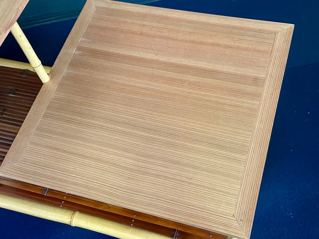 割引❣️「祖」 煤竹 白竹 杉柾目 煎茶棚 煎茶道具 組立式 木箱 （茶棚D）