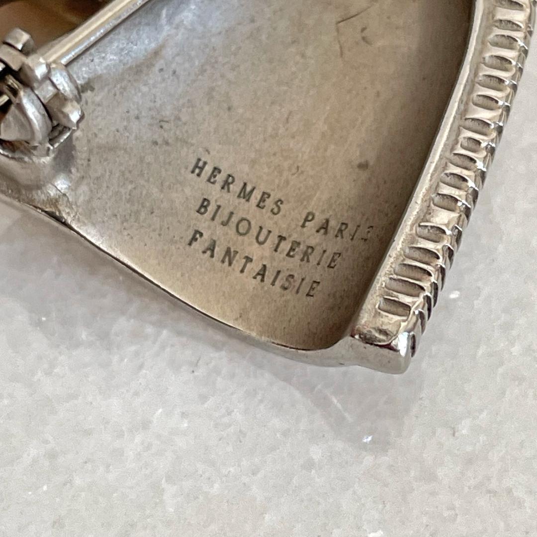 激レア物☆HERMES エルメス ホースシュバル ブローチ シルバー 正規品