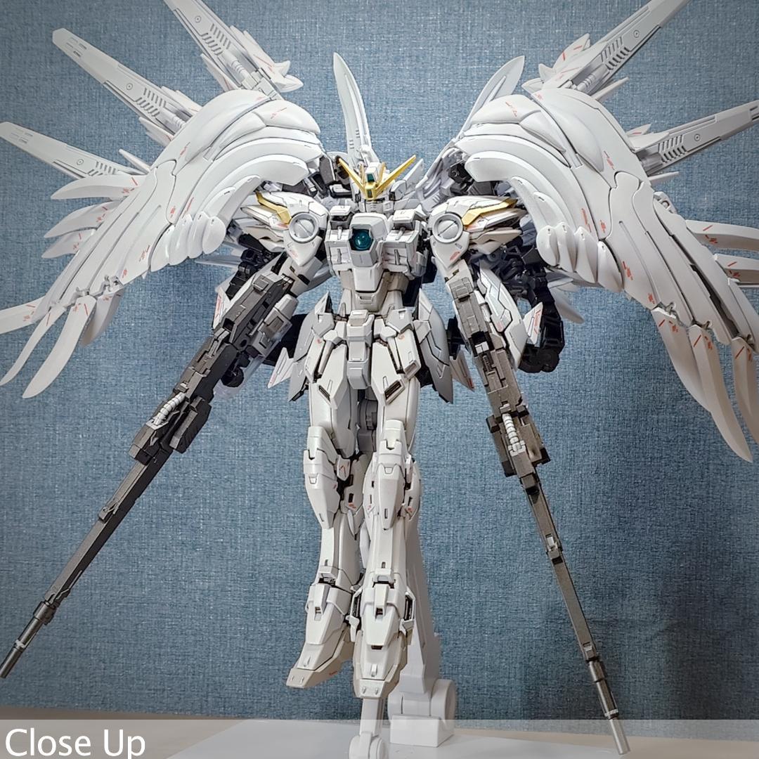 MG ウイングガンダム \" white カスタム\" パール塗装完成品