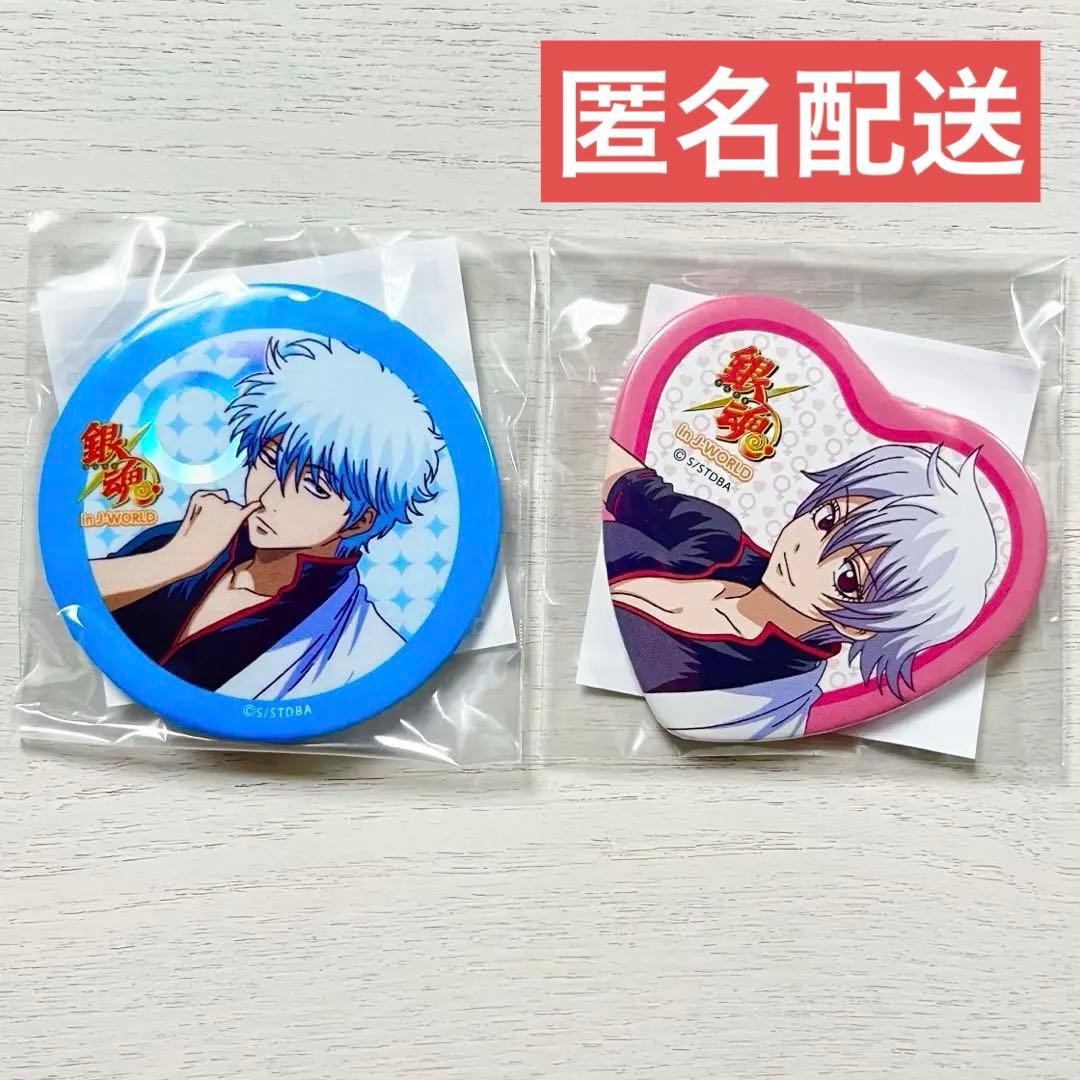 【非売品】銀魂 坂田銀時 銀子 J-WORLD 性転換篇 恋の銀魂神社 缶バッジ