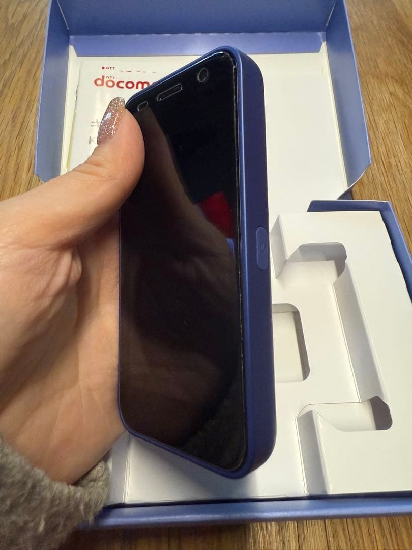 超美品docomo KY-41C ブルー 携帯電話本体