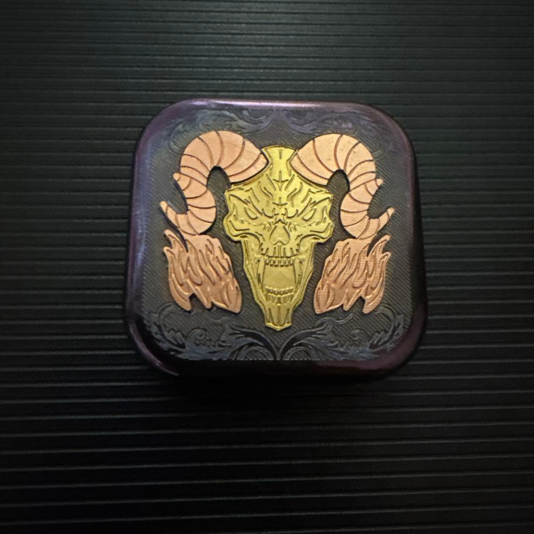 サタンキングリズムスライダー　チタン製　フィジェットトイ EDC