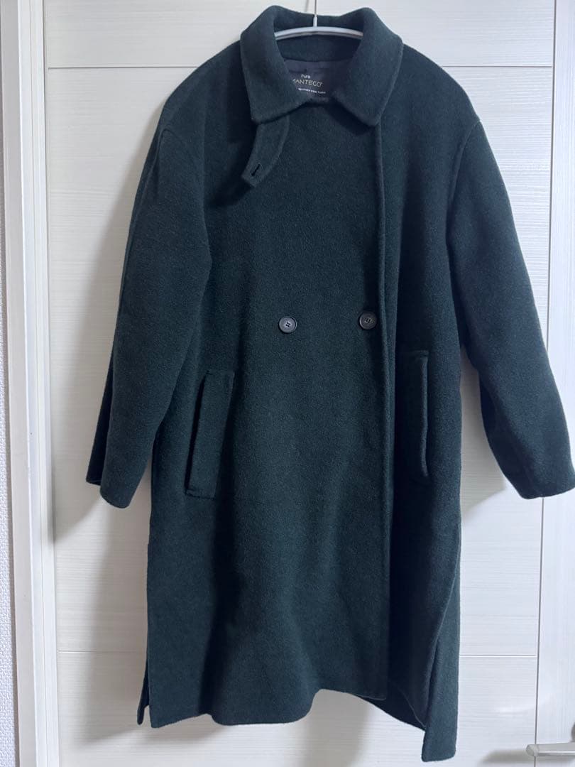 滝沢眞規子さん着用 23区 リバー チェスターコート 小さいサイズ　グリーン系