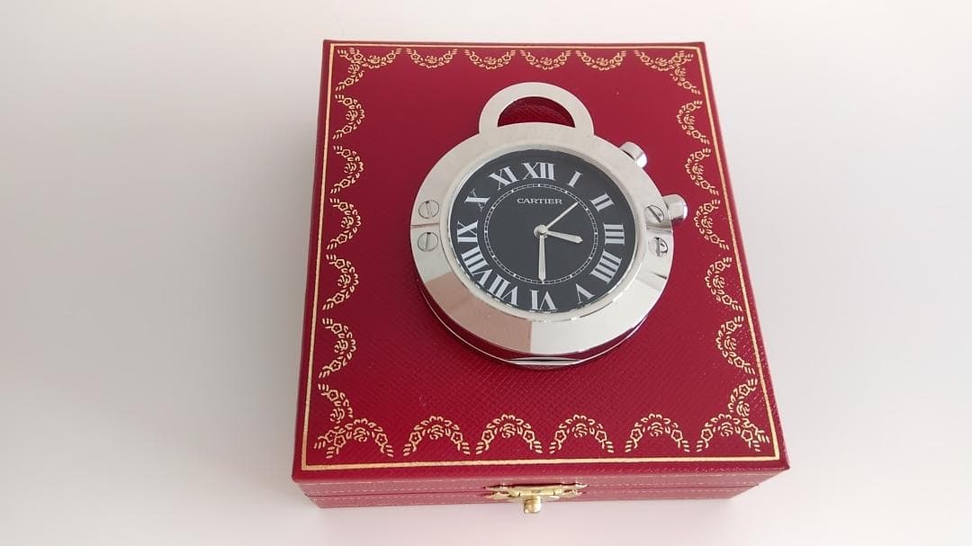 カルティエ トラベルクロック サントス 置時計 ジャンク