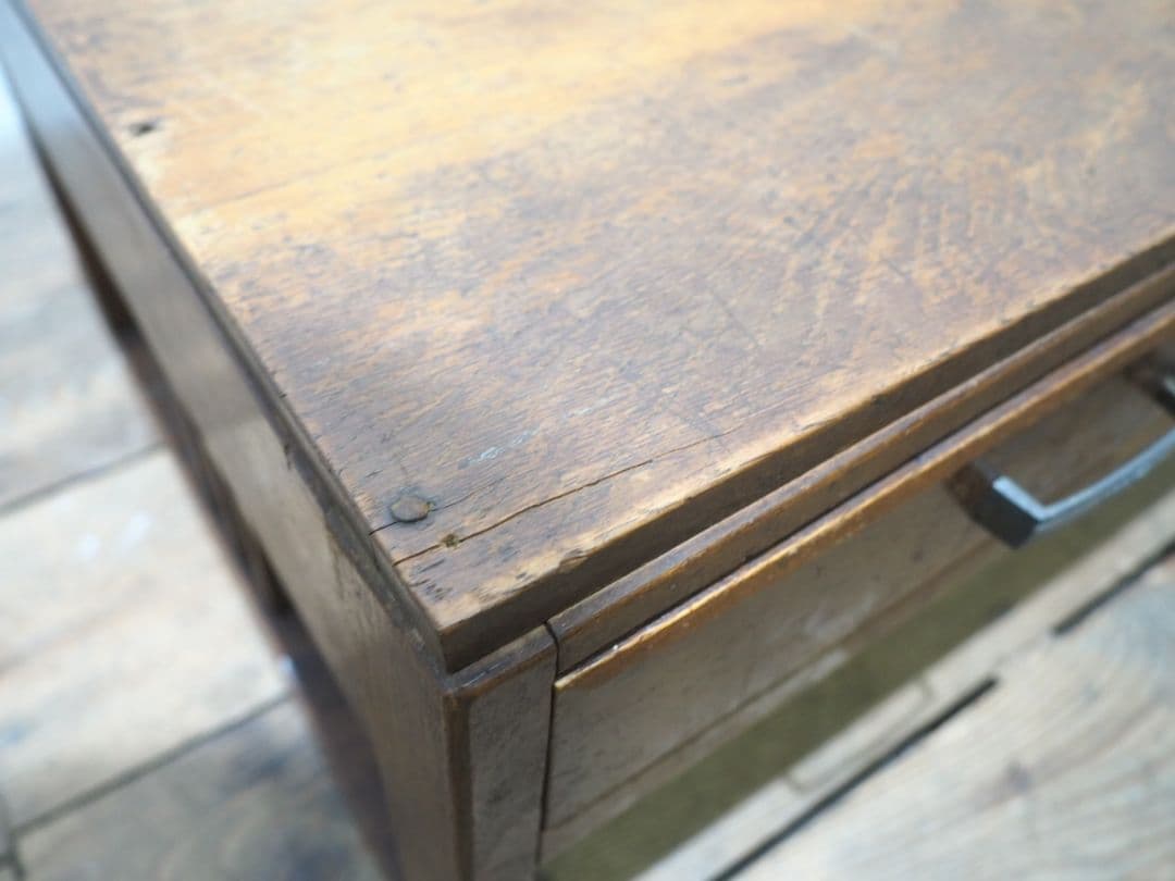 1257　アンティーク　文机　ローテーブル　収納ケース　陳列台　レトロ　古家具