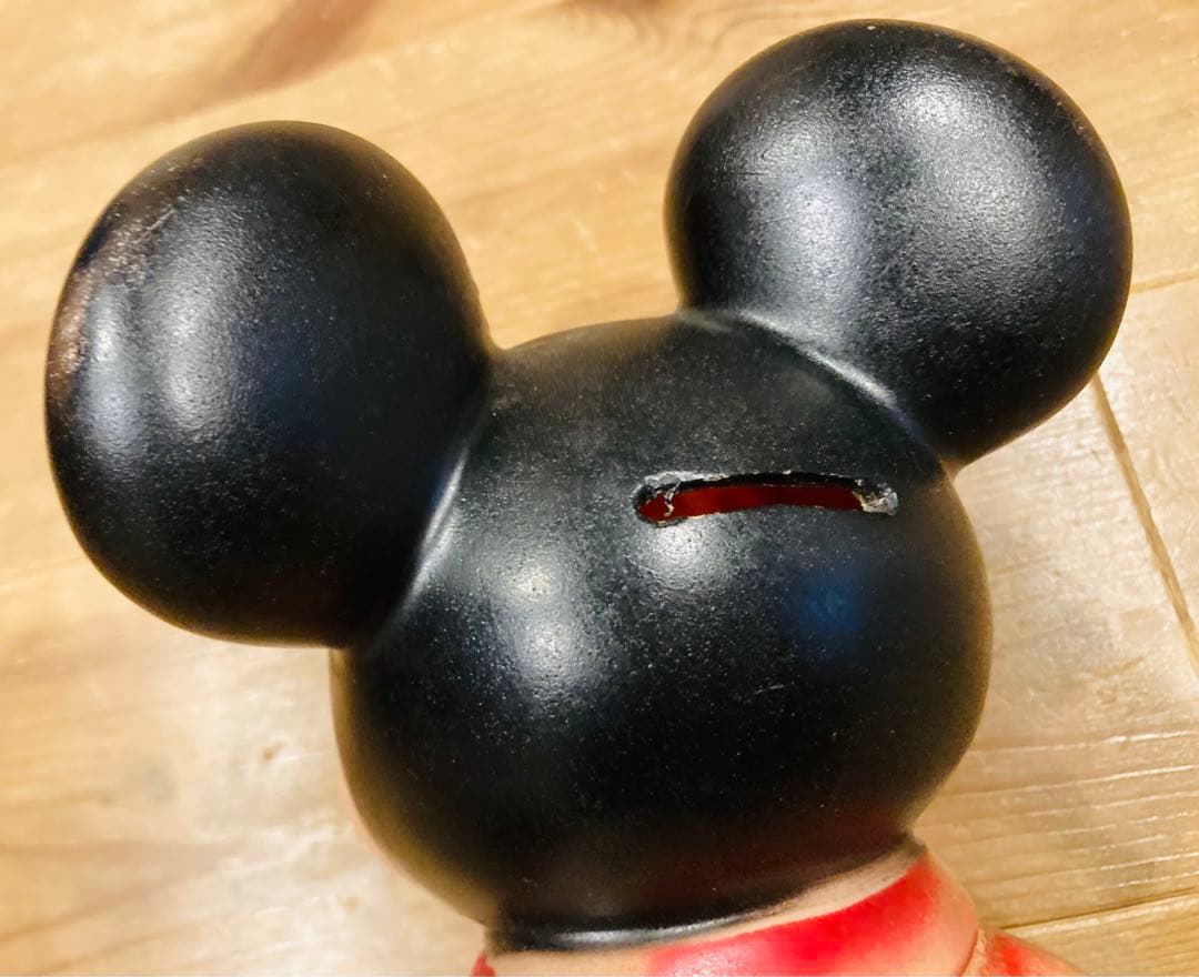 ミッキー 貯金箱 70s Play Pal ソフビ レトロ ディズニー 雑貨