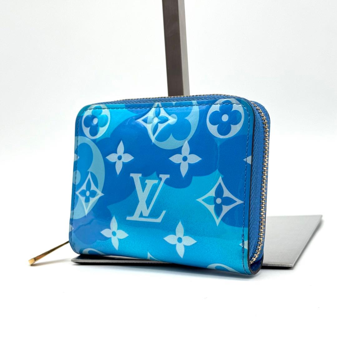 美品 ルイヴィトン M90587 モノグラム ヴェルニ フラワー パース