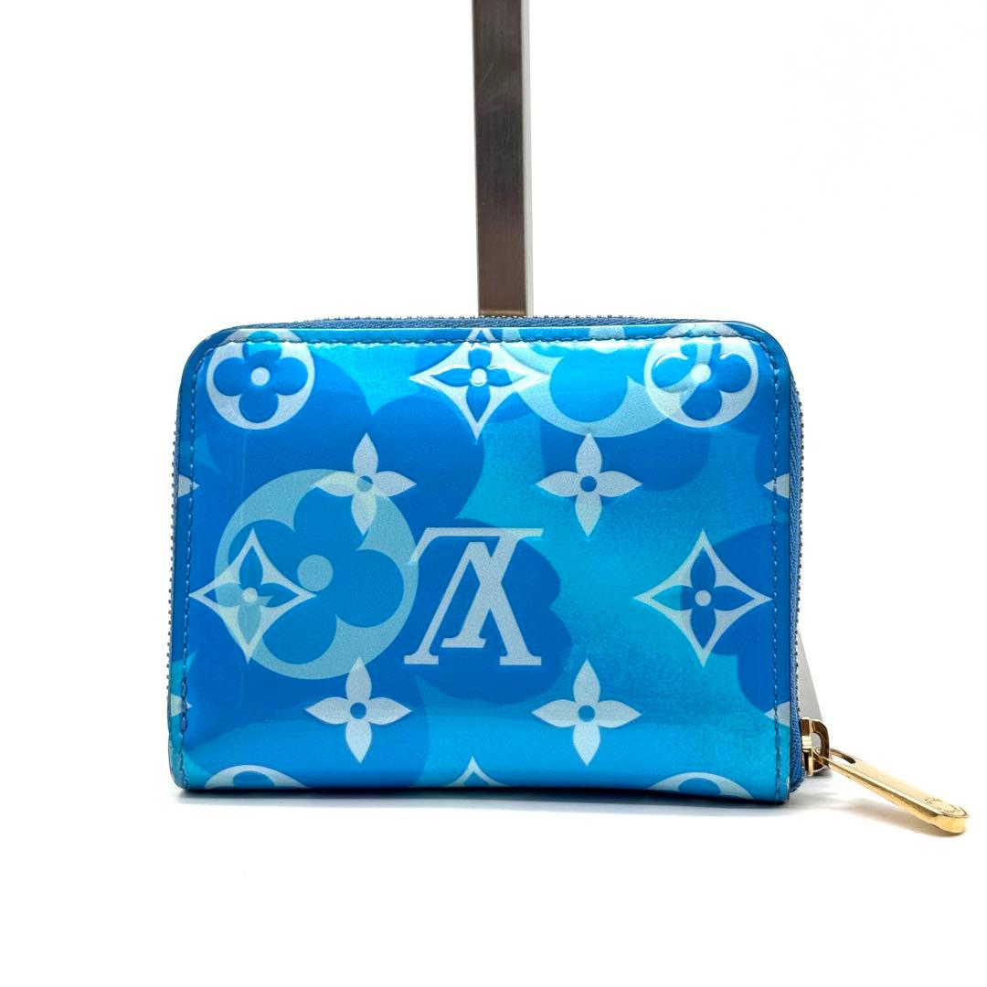 美品 ルイヴィトン M90587 モノグラム ヴェルニ フラワー パース