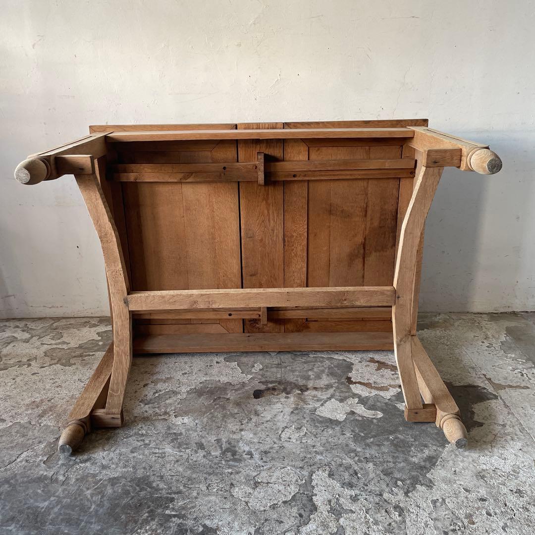 ビンテージ エクステンションダイニングテーブル 剥離