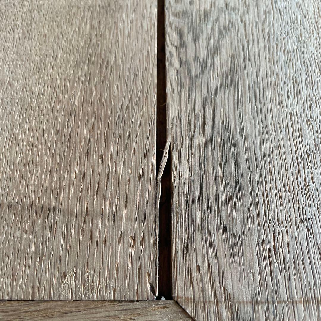 ビンテージ エクステンションダイニングテーブル 剥離