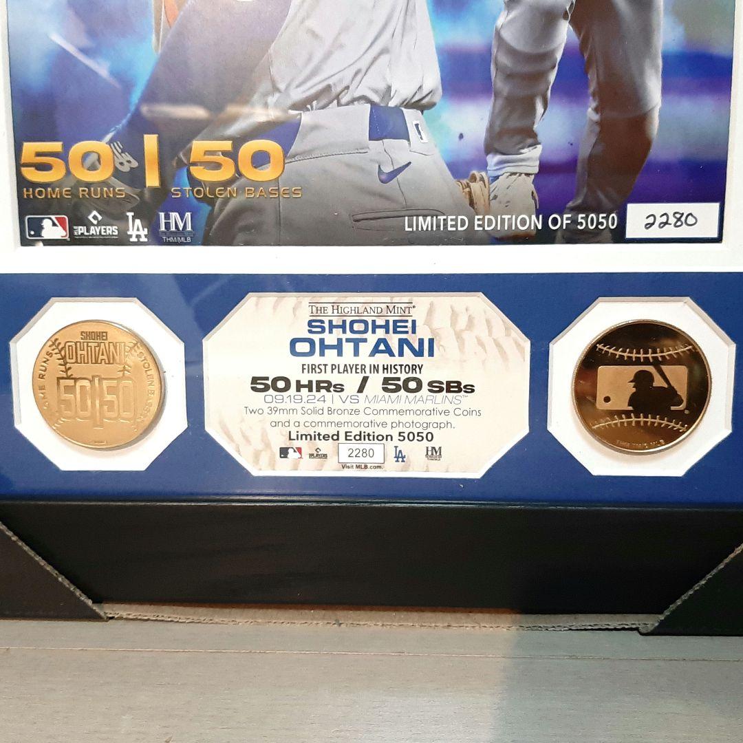 【限定5050】大谷翔平・MLB50-50記念・ダブルフォトミント・未使用